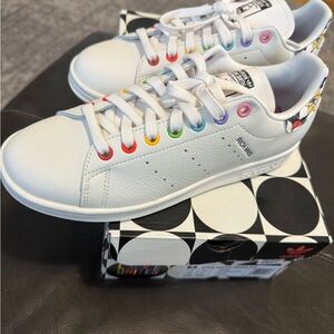 adidas White Multicolor Pride RM Stan Smith Shoes